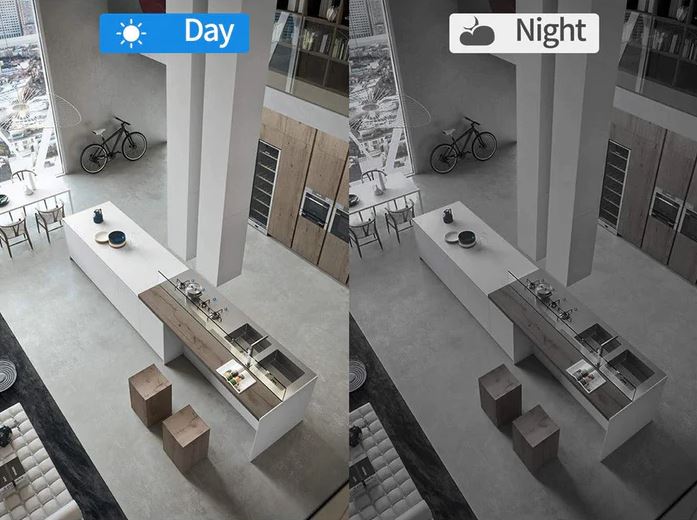 Telecamera IP WiFi ultracompatta | 1080p Full HD | Obiettivo grandangolare da 120° | Visione notturna a infrarossi e sensore di movimento | Audio a due vie | Accesso remoto in tutto il mondo