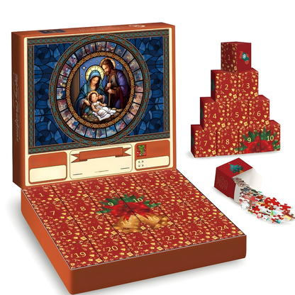 Calendario dell’Avvento Puzzle di Natale – Set di Puzzle per Famiglie