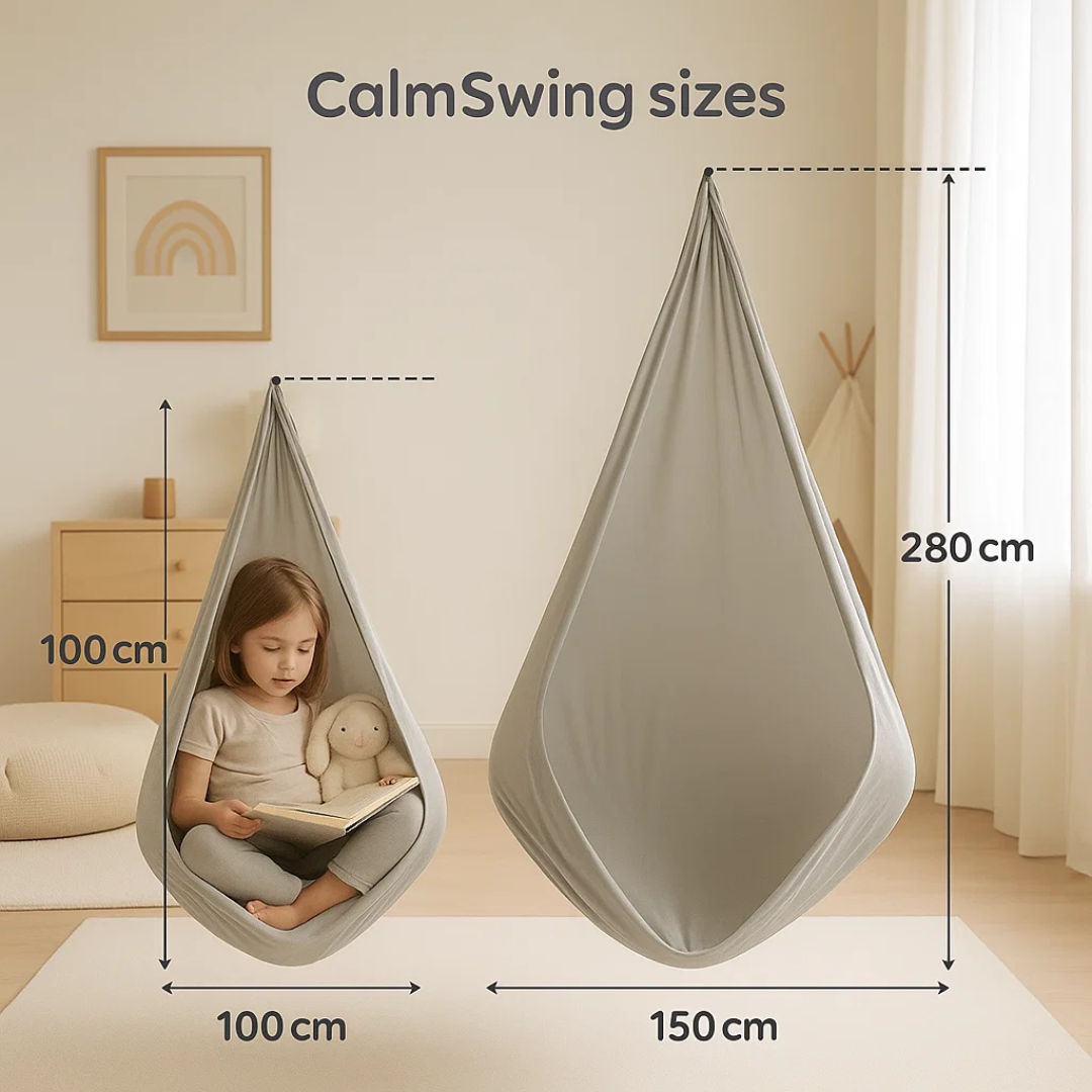 CalmSwing | Altalena Sensoriale Terapeutica per Autismo – Uso Interno ed Esterno