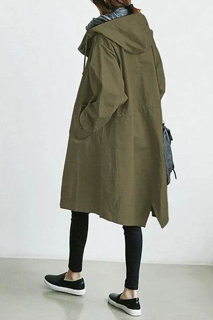 Trench Impermeabile da Donna con Cappuccio – Lungo e Caldo