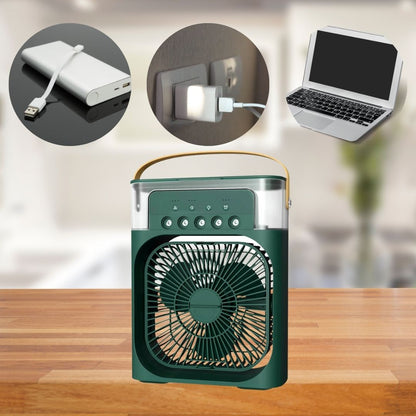 Raffrescatore d'Aria e Umidificatore 3-in-1 | Portatile, velocità della ventola regolabili & ideale per camere, uffici & piccoli spazi | Karnz