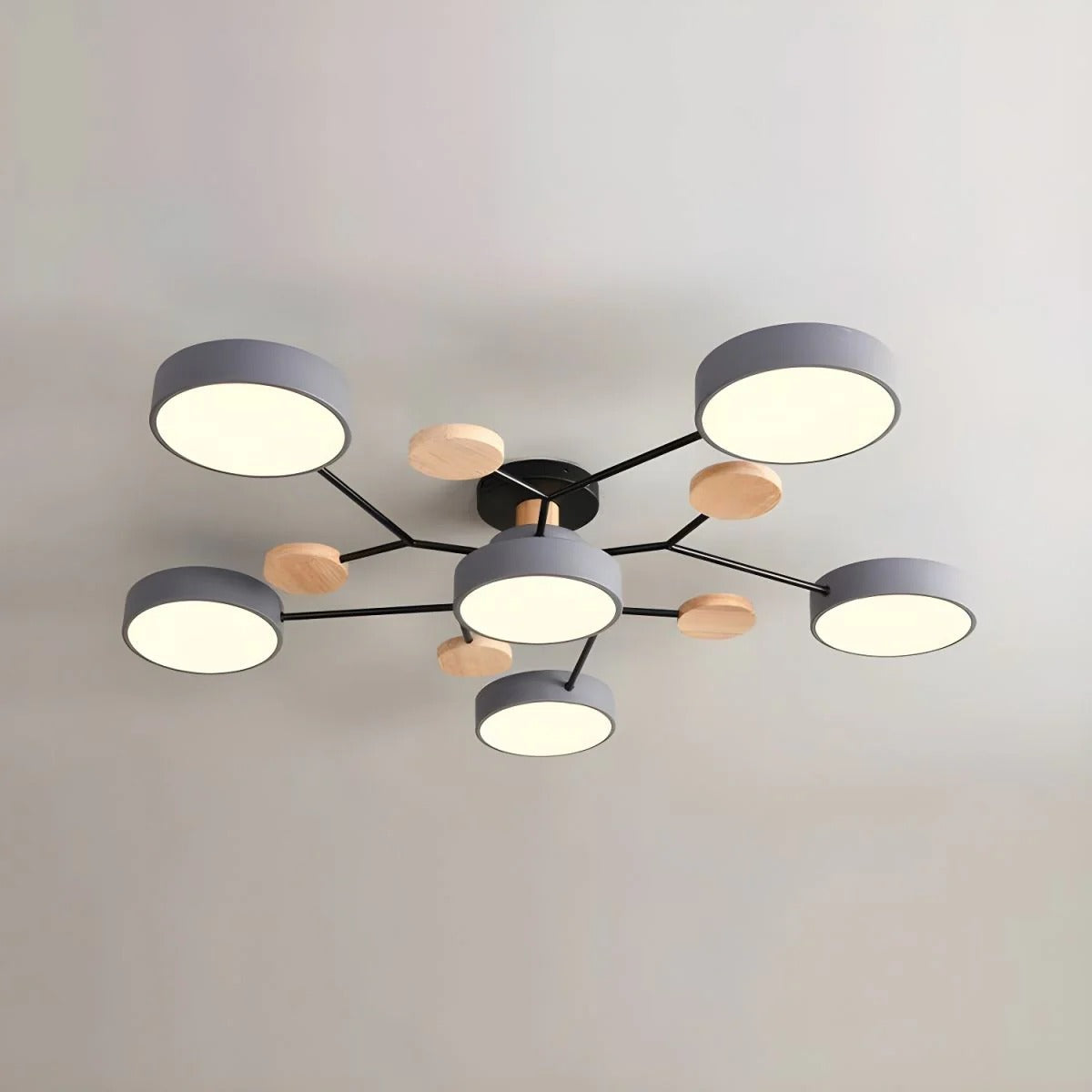 Lampadario a Soffitto Moderno a LED – Flush Mount Chandelier