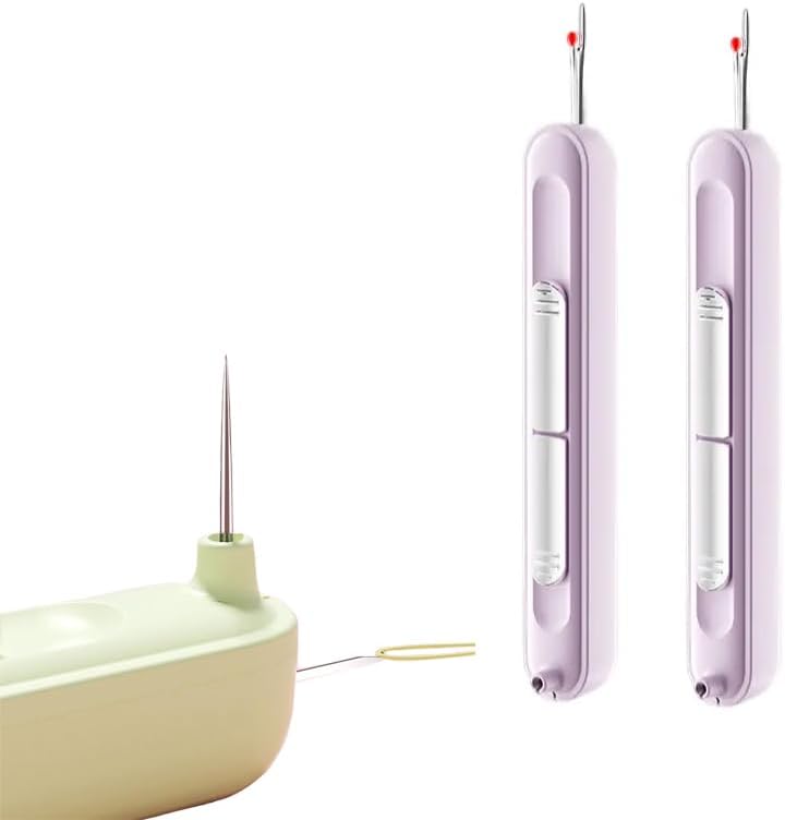 Enfile-aiguille 2 en 1 avec découseur - Compact et pratique
