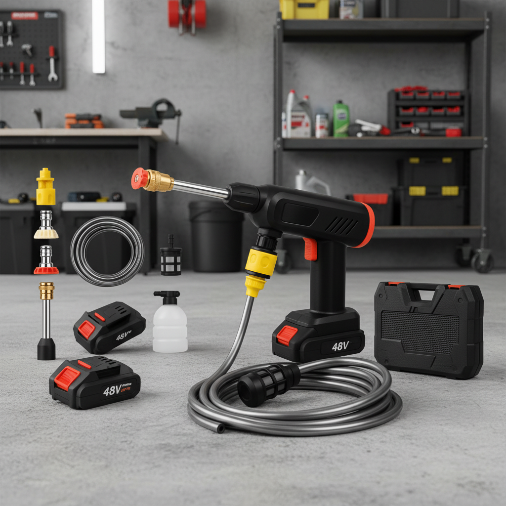Idropulitrice senza fili - Portatile con batteria ricaricabile per auto, giardino e molto altro
