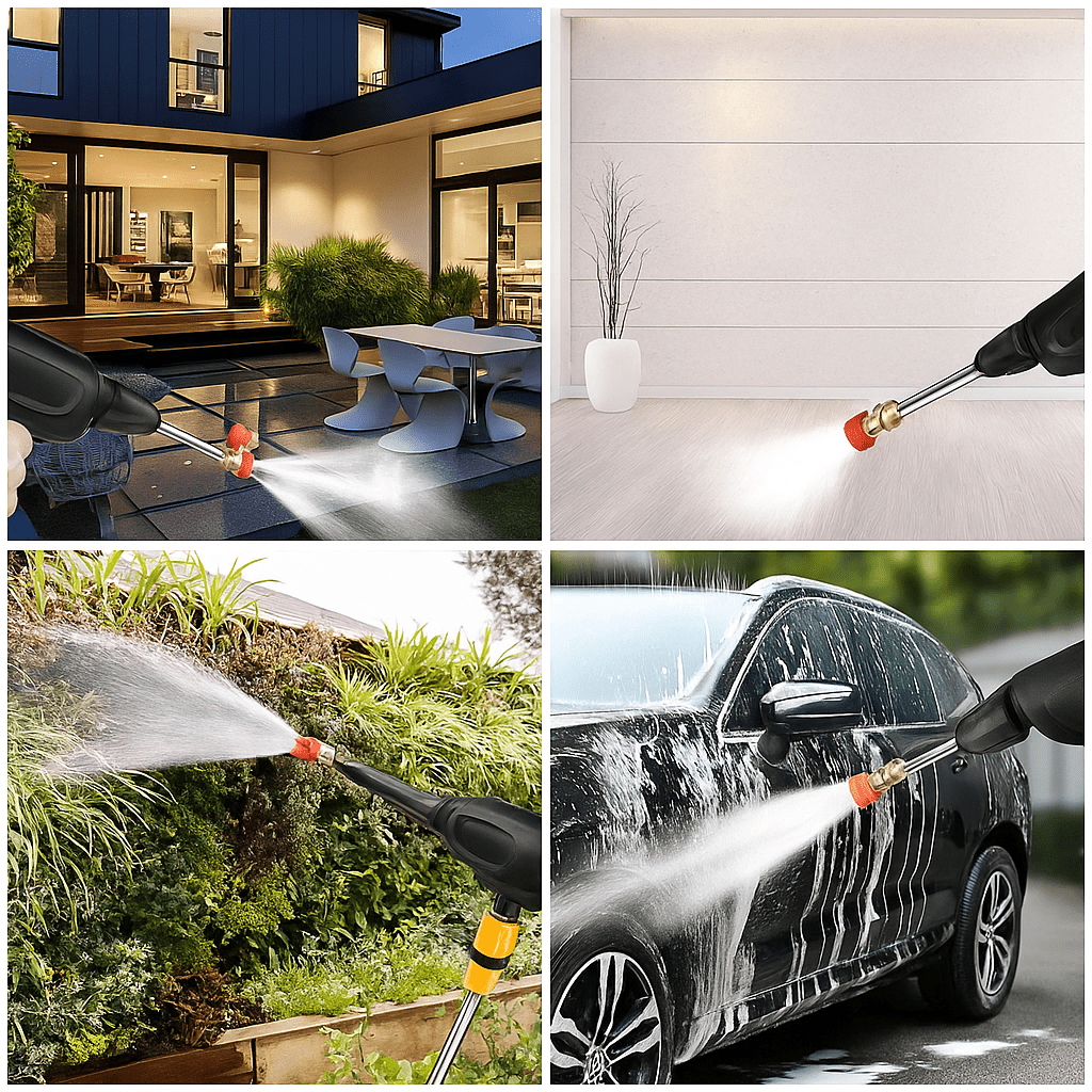 Idropulitrice senza fili - Portatile con batteria ricaricabile per auto, giardino e molto altro