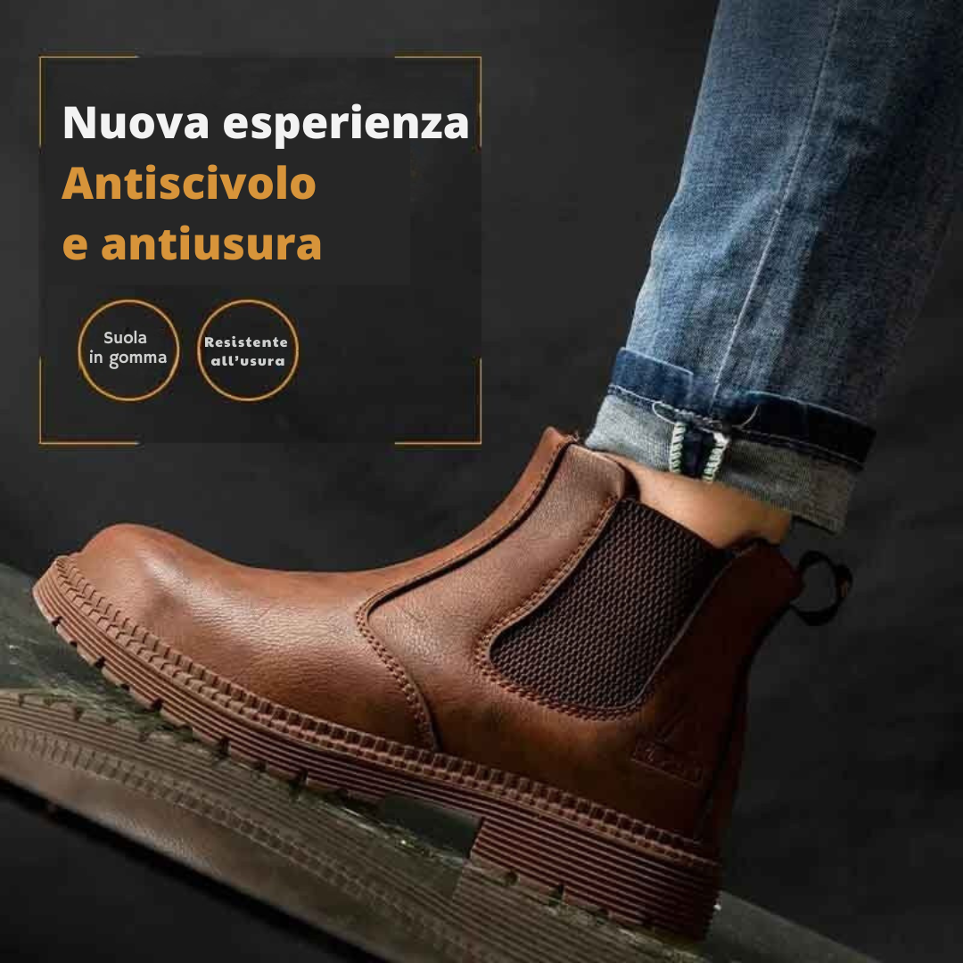 Stivali da lavoro e di sicurezza con punta in acciaio per uomo - Rassivo™