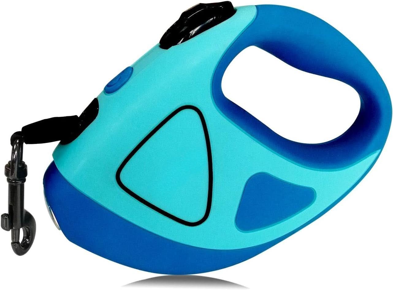 CONTROLLITE Guinzaglio automatico per cani con luce LED e manico ergonomico antiscivolo