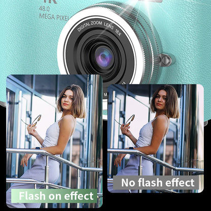 Fotocamera digitale 4K con schermo orientabile, 48 MP, zoom ottico 8x, compatta per foto e video