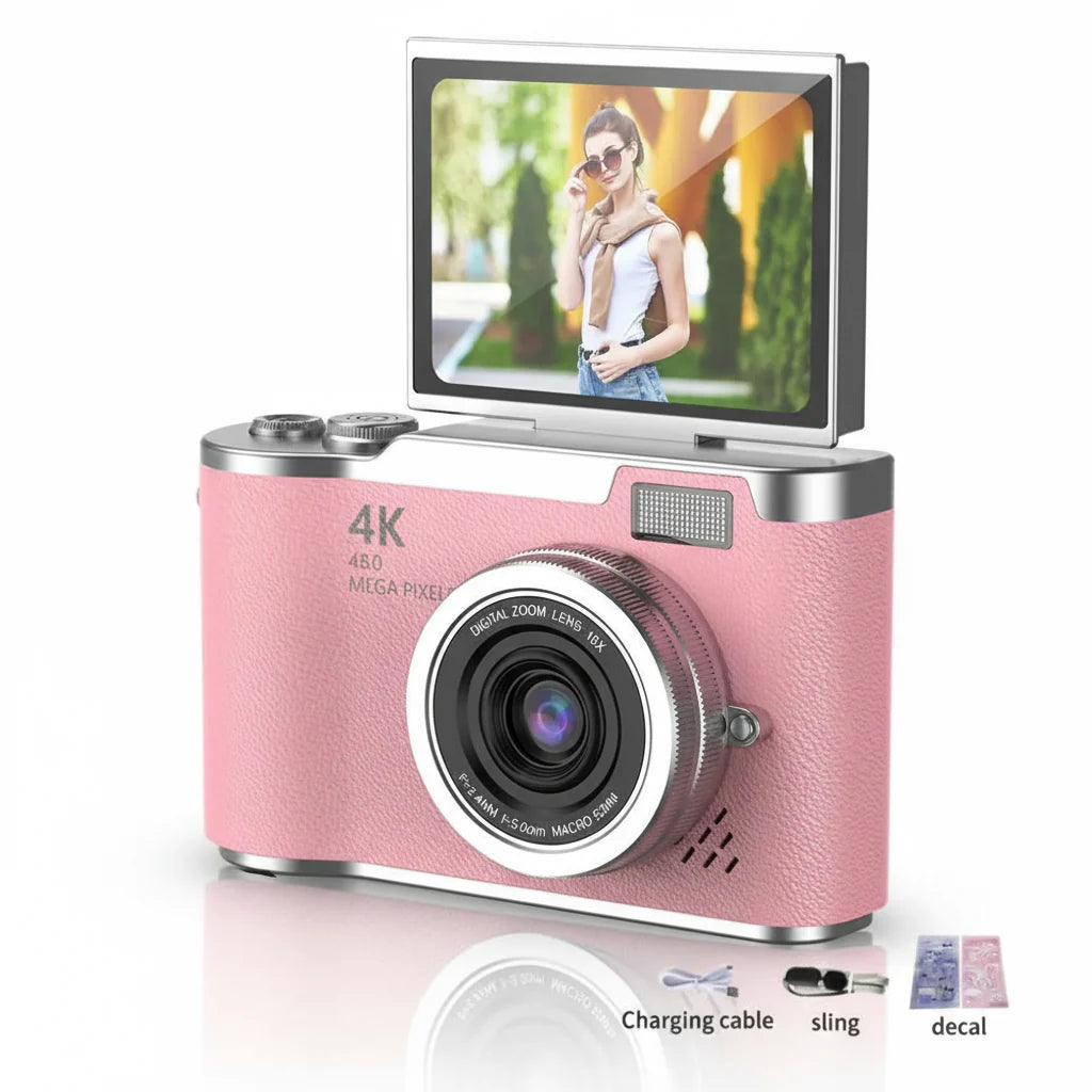 Fotocamera compatta 4K per vlog