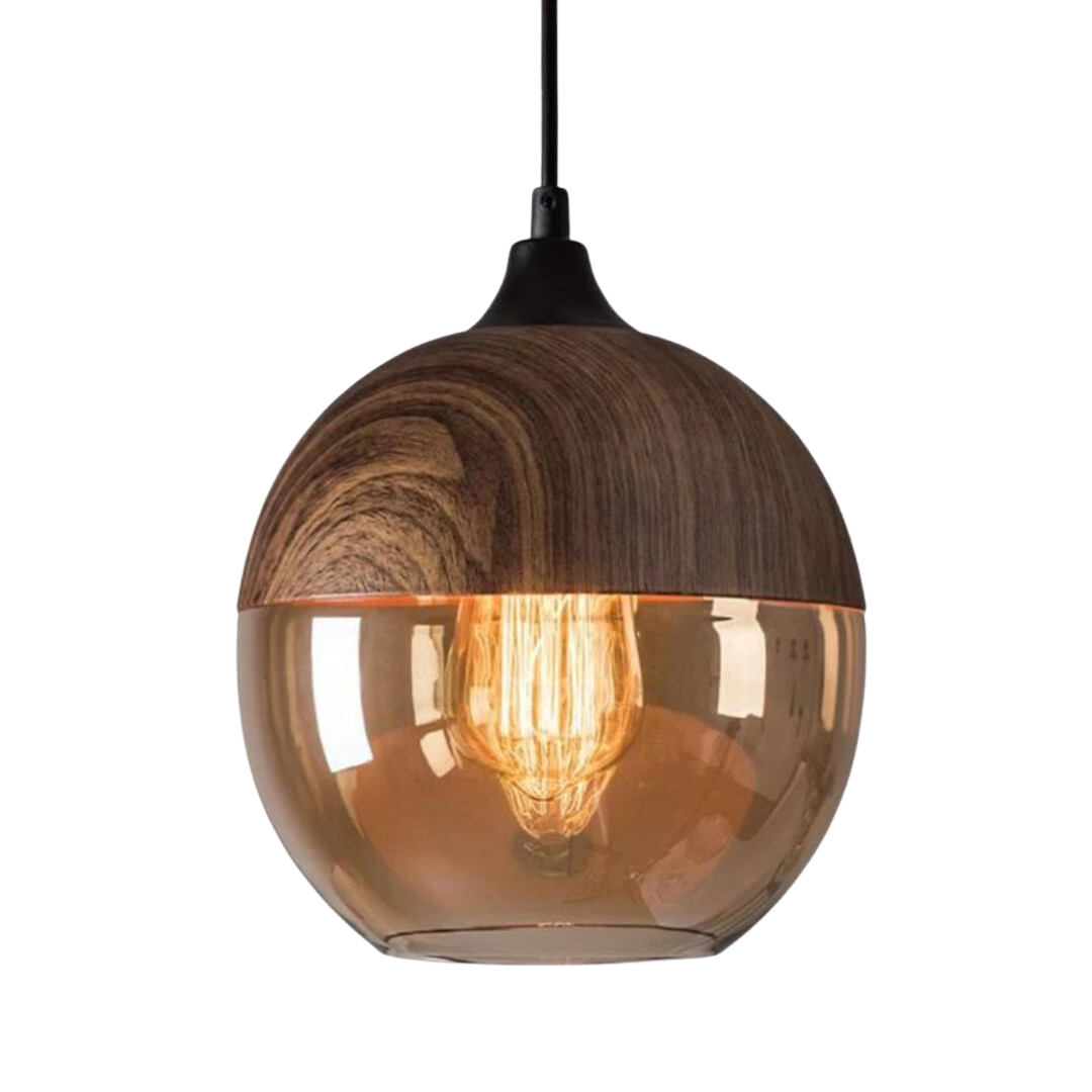 Lampada a sospensione Arven in legno, design nordico