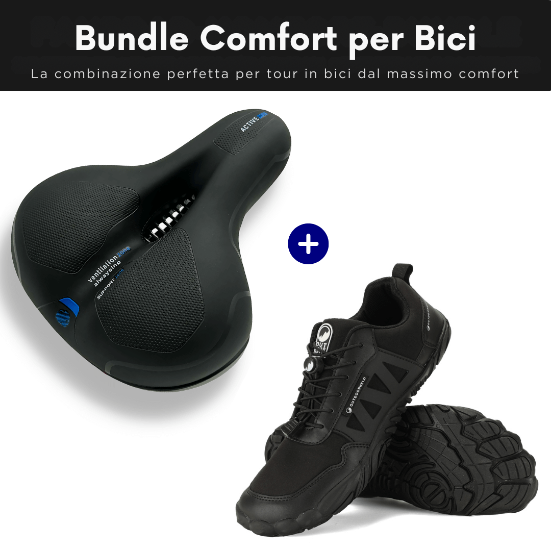 Pacchetto Comfort per Bicicletta: Scarpe Barefoot + Sella da Bici