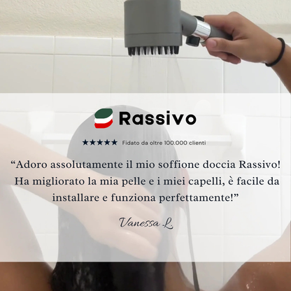 Rassivo™ – Il Soffione Doccia Filtrante