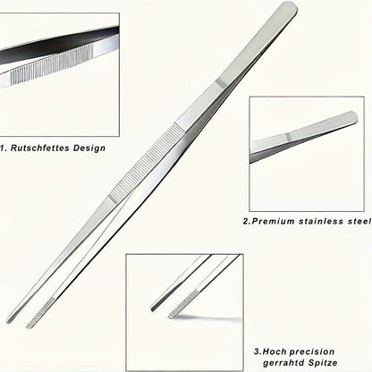 FIREPROOF - Pinze da grill multifunzionali da 25 cm per picnic e cucina domestica
