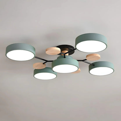 Lampadario a Soffitto Moderno a LED – Flush Mount Chandelier