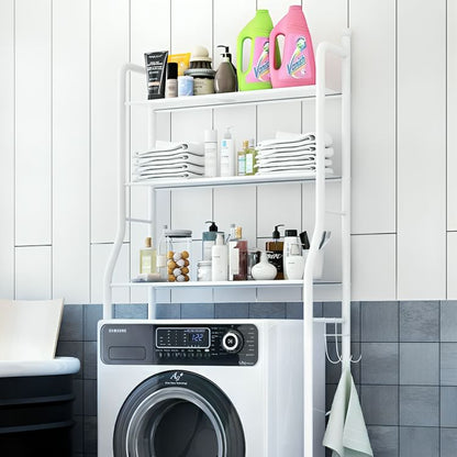 Iron Storage – Scaffale Salvaspazio Multifunzionale 3 Ripiani per Bagno, Lavanderia & Cucina