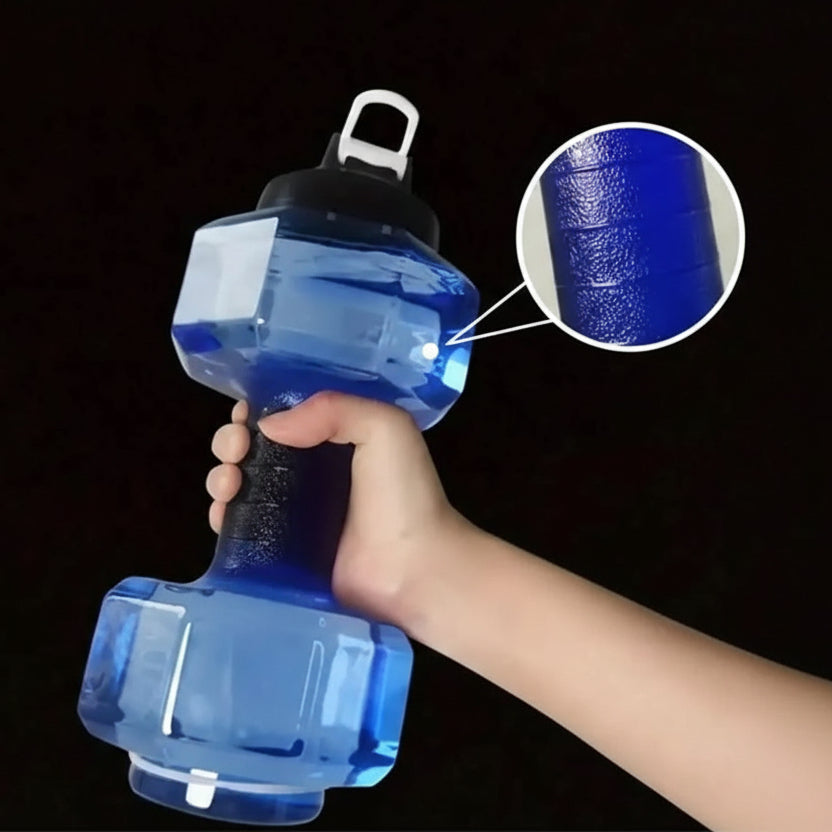 Hydraflex - bottiglia d'acqua a forma di manubrio da 550 ml per il fitness e la vita quotidiana | design 2 in 1