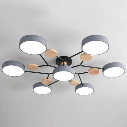 Lampadario a Soffitto Moderno a LED – Flush Mount Chandelier