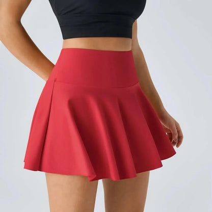 MARVELOUS - Gonna da tennis 2-in-1 leggera con pantaloncini integrati e protezione UPF50+