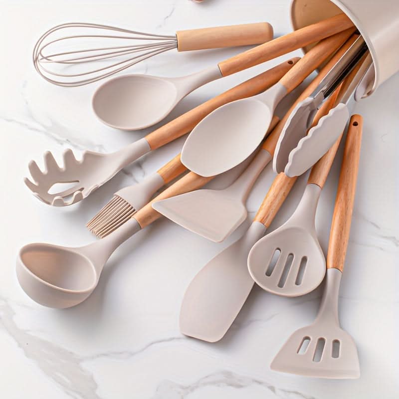 Set di utensili da cucina in silicone - resistenti al calore e alla moda per ogni cucina