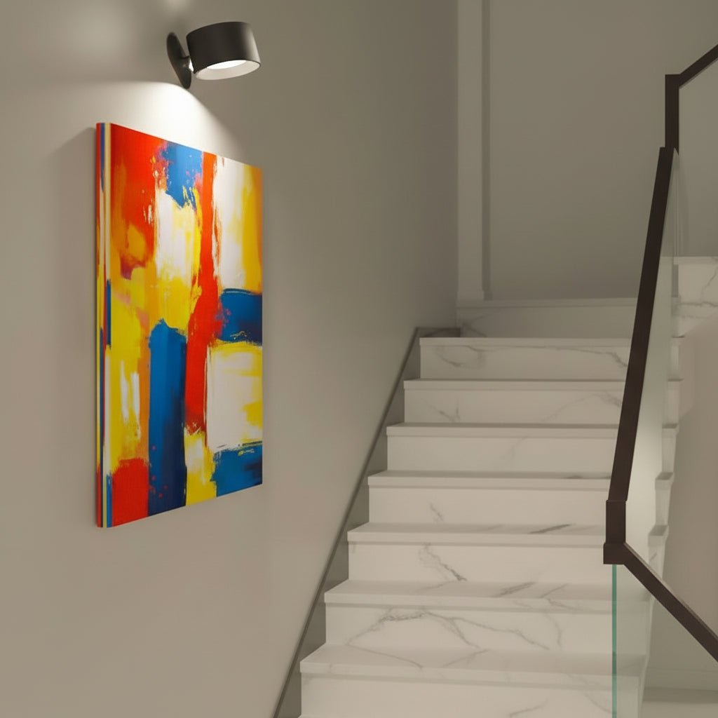 Lampada da parete a 360° - Senza fili, ricaricabile USB e 3 livelli di luminosità per un'illuminazione flessibile