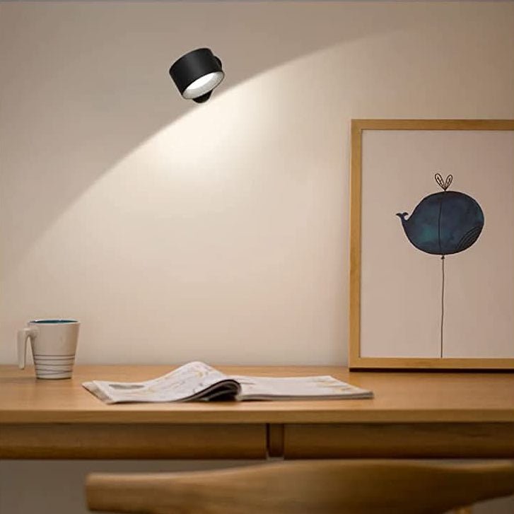 Lampada da parete a 360° - Senza fili, ricaricabile USB e 3 livelli di luminosità per un'illuminazione flessibile