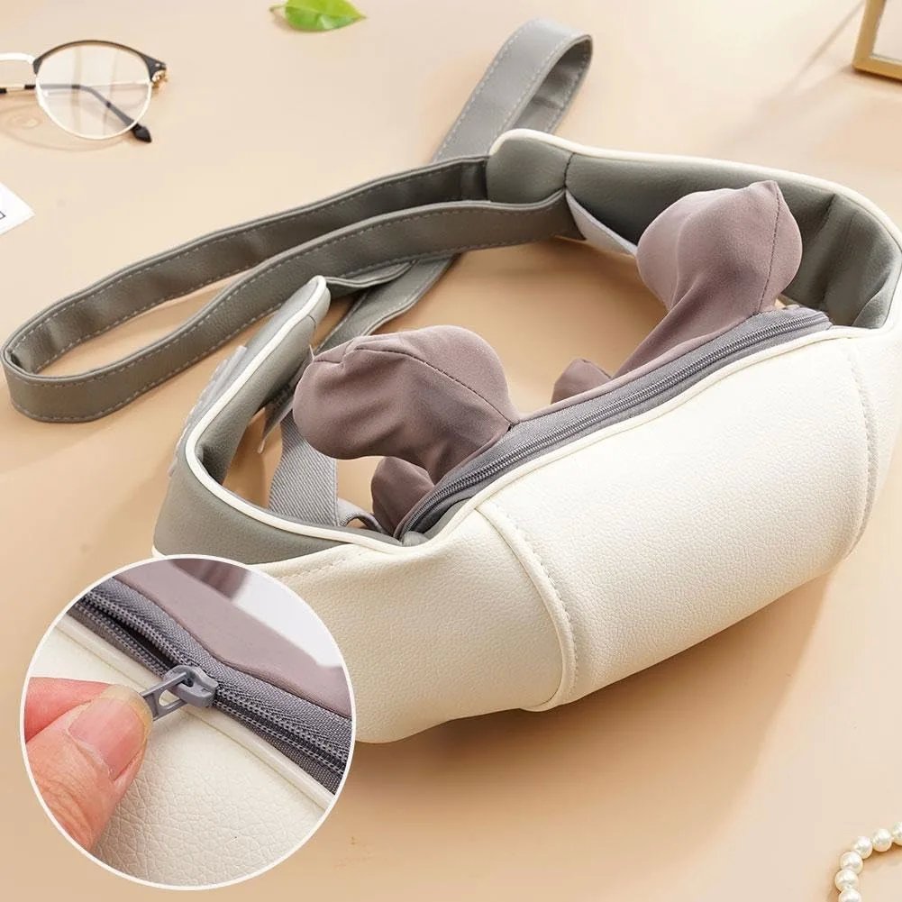 Massaggiatore Shiatsu Senza Fili – Sollievo Cervicale & Muscolare con Batteria Ricaricabile