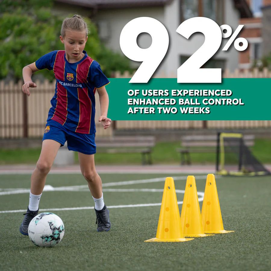 Tappeto di Allenamento Calcio Pro + Programma Video | Migliora Dribbling, Coordinazione e Controllo