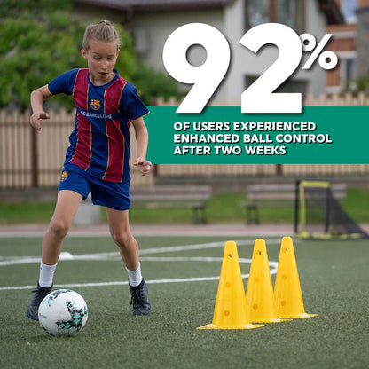 Tappeto di Allenamento Calcio Pro + Programma Video | Migliora Dribbling, Coordinazione e Controllo