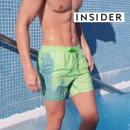 Pantaloncini da bagno che cambiano colore | Design estivo per piscina e spiaggia