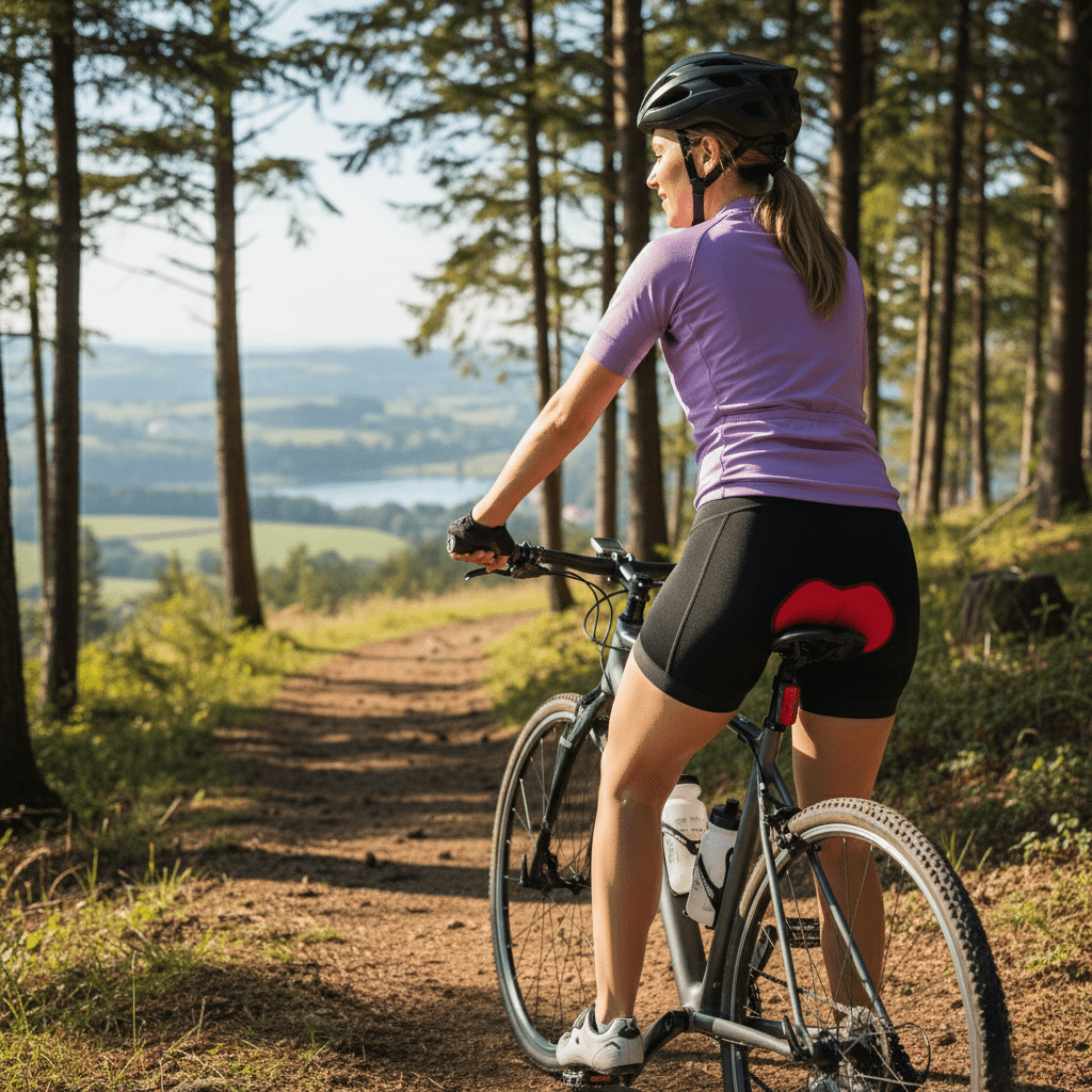 PEDALUX – Pantaloncini da ciclismo femminili con imbottitura in gel 4D