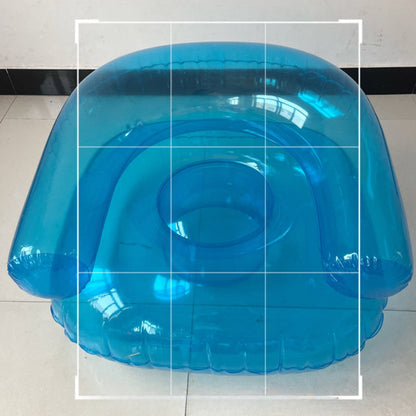 Sdraio gonfiabile per adulti con design trasparente e cuscino confortevole