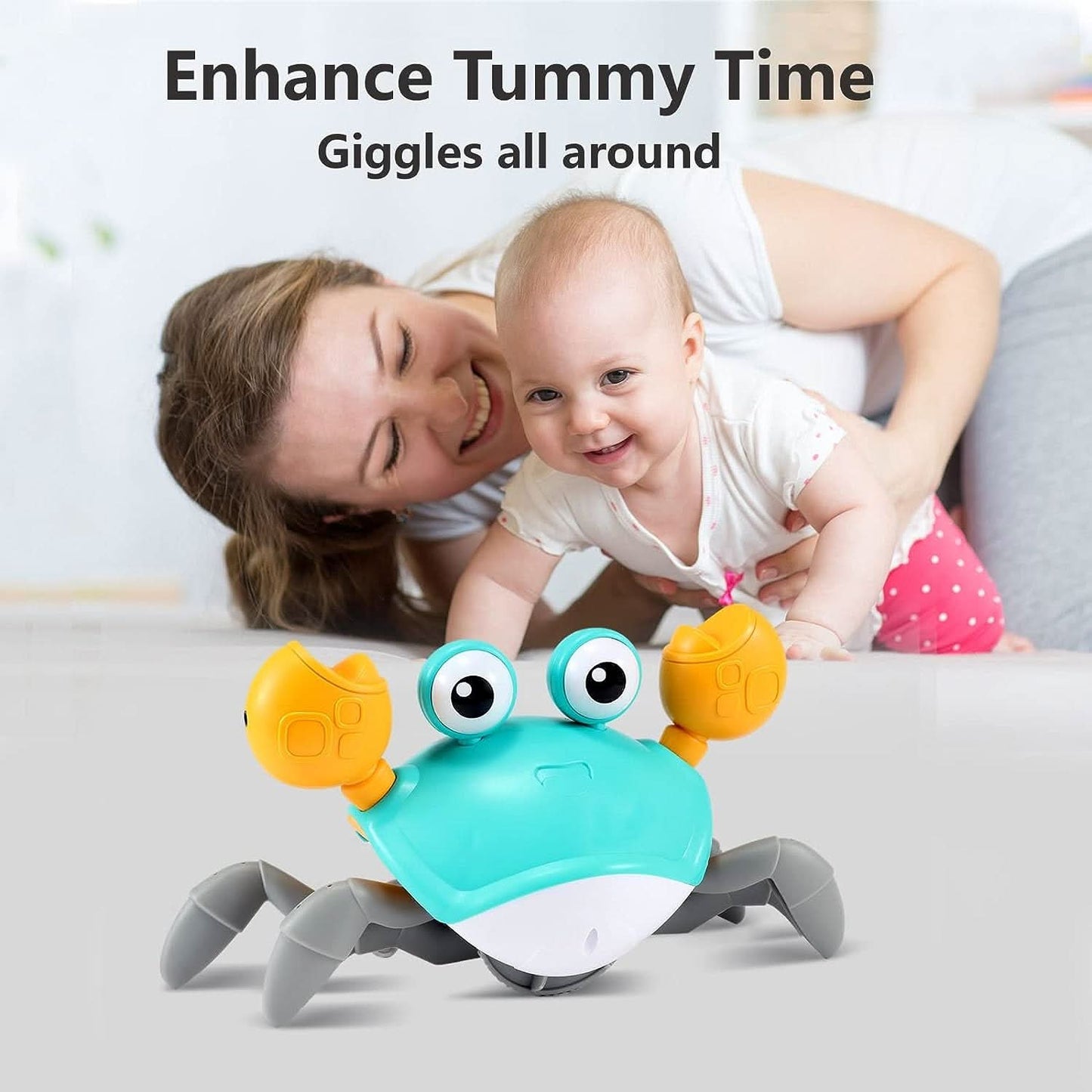 MoveeCrab - divertimento per gattonare con musica e colori per bambini da 1 anno
