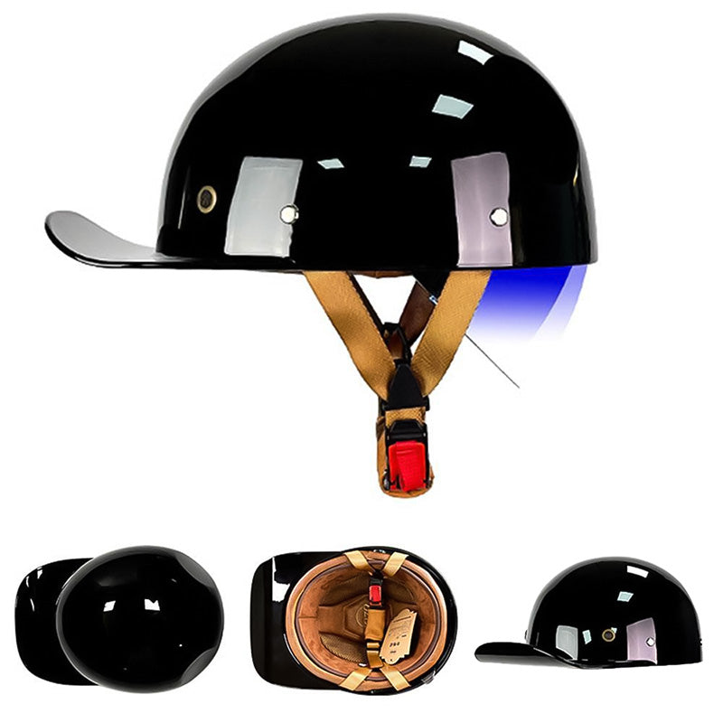 Casco da baseball per moto, vista posteriore