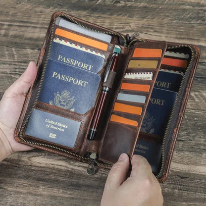 Agosto | Portafoglio da viaggio multiscomparto elegante e senza tempo