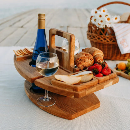 Table de Pique-Nique Portable en Bois pour Vin – WineNest