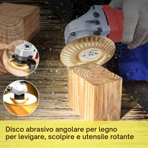 Dischi per smerigliatrice angolare per legno – Tagliare, modellare & levigare (3 pezzi)