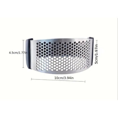 Trita Aglio™ Ergonomico in Acciaio – Cucina Facile, Resistente & Anti-Fatica