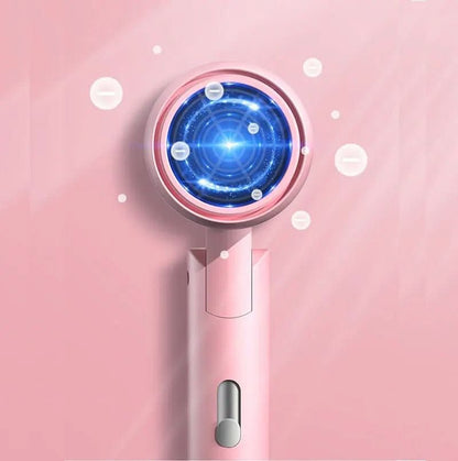 TRAVELBLOW - Asciugacapelli pieghevole con tecnologia agli ioni per capelli lucidi
