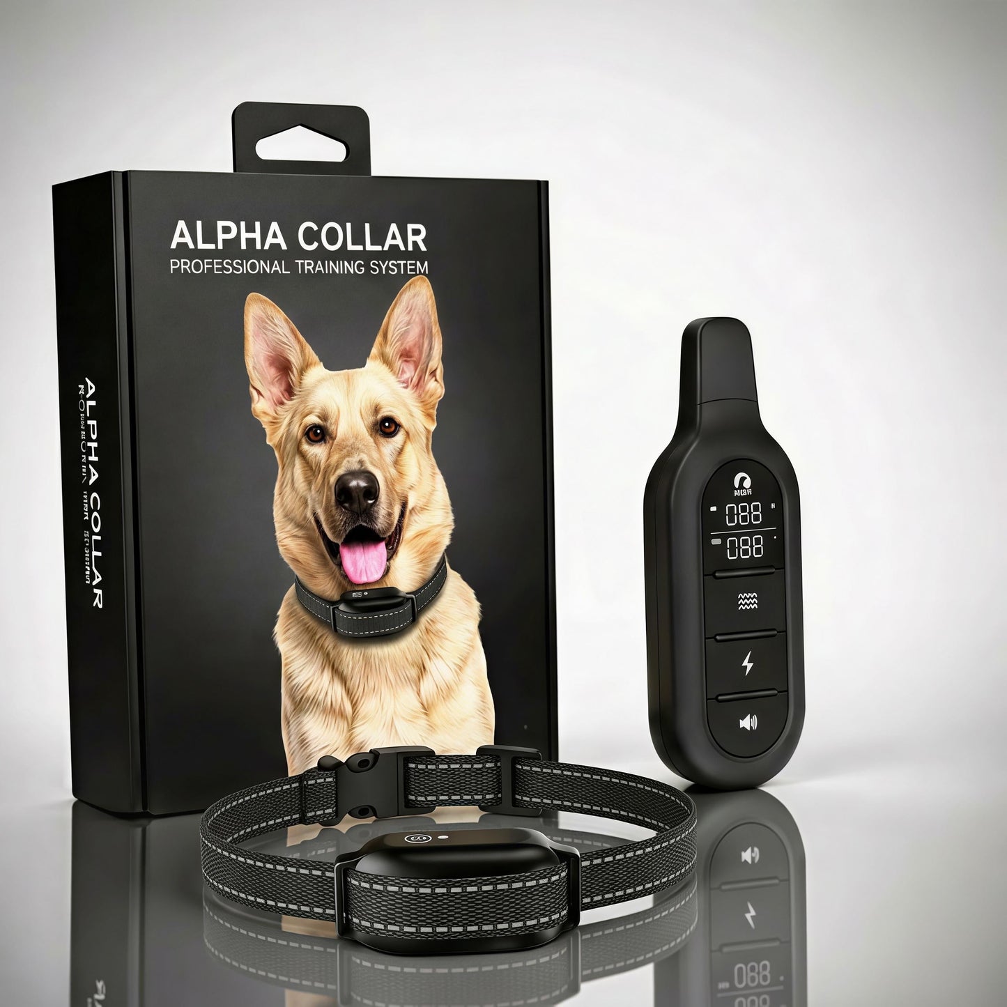 Collare Elettrico per Cani con Telecomando Impermeabile e 16 Livelli di Shock per Addestramento Efficace fino a 1000m