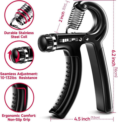Gripmaster - Potenziatore manuale regolabile per l'allenamento mirato della forza di presa