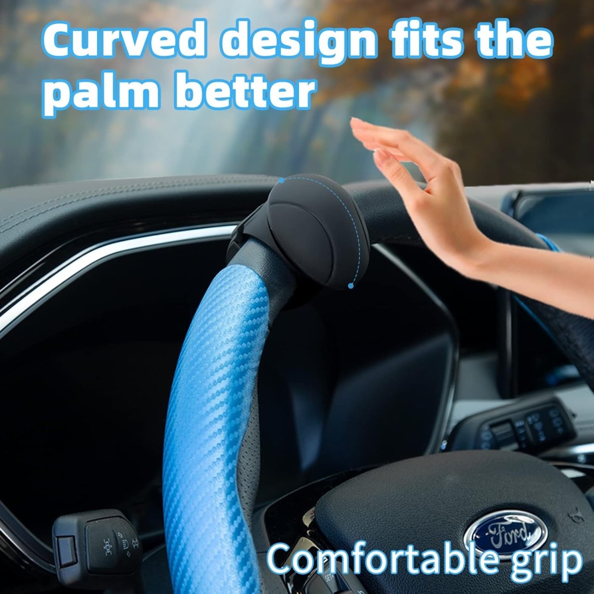 TURNFLOW – Pomello girevole ergonomico per volante per una guida fluida