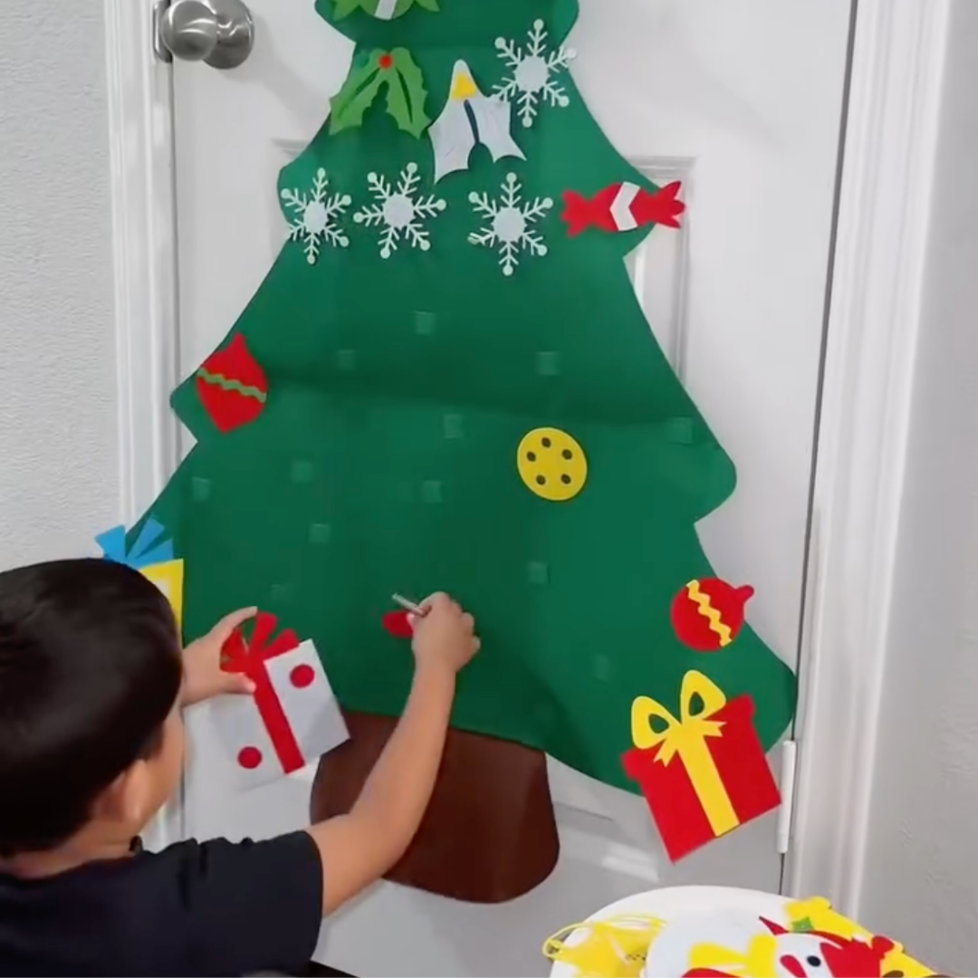TibaToes™ Christmas Tree Play Set – Albero di Natale Montessori per Bambini Piccoli