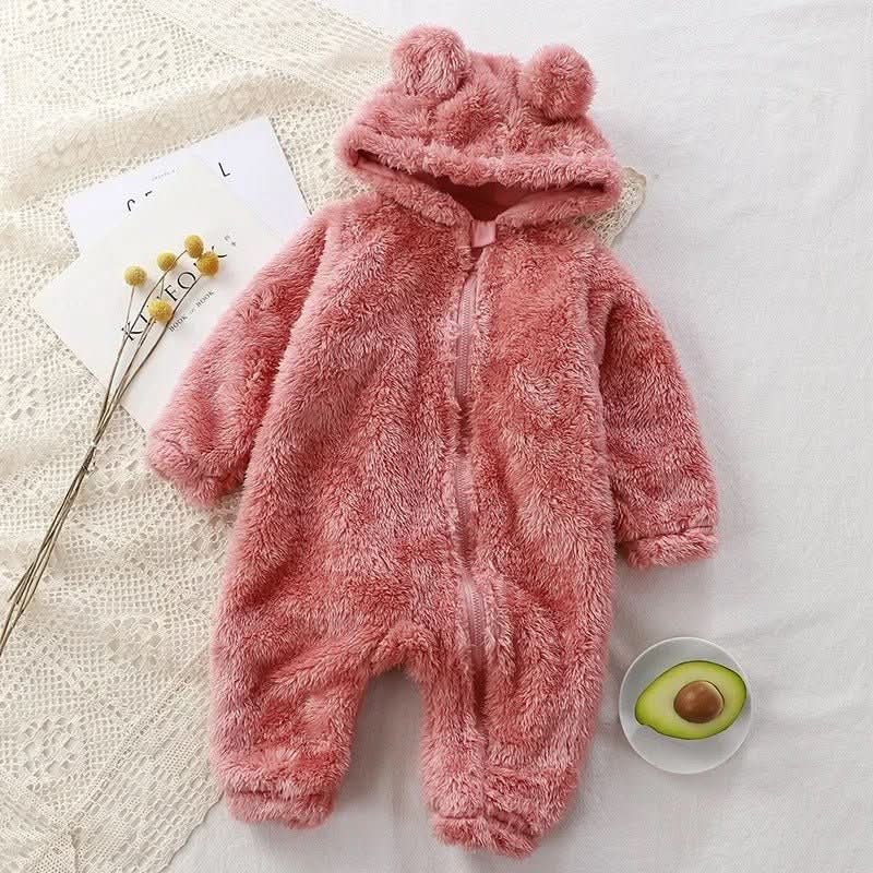 CozyCub Tutina in Flanella - Romper invernale morbido per neonati