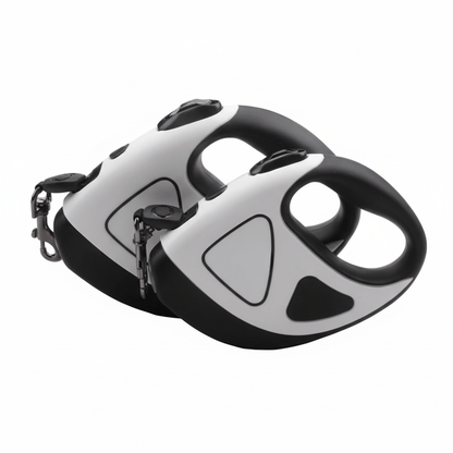 CONTROLLITE Guinzaglio automatico per cani con luce LED e manico ergonomico antiscivolo