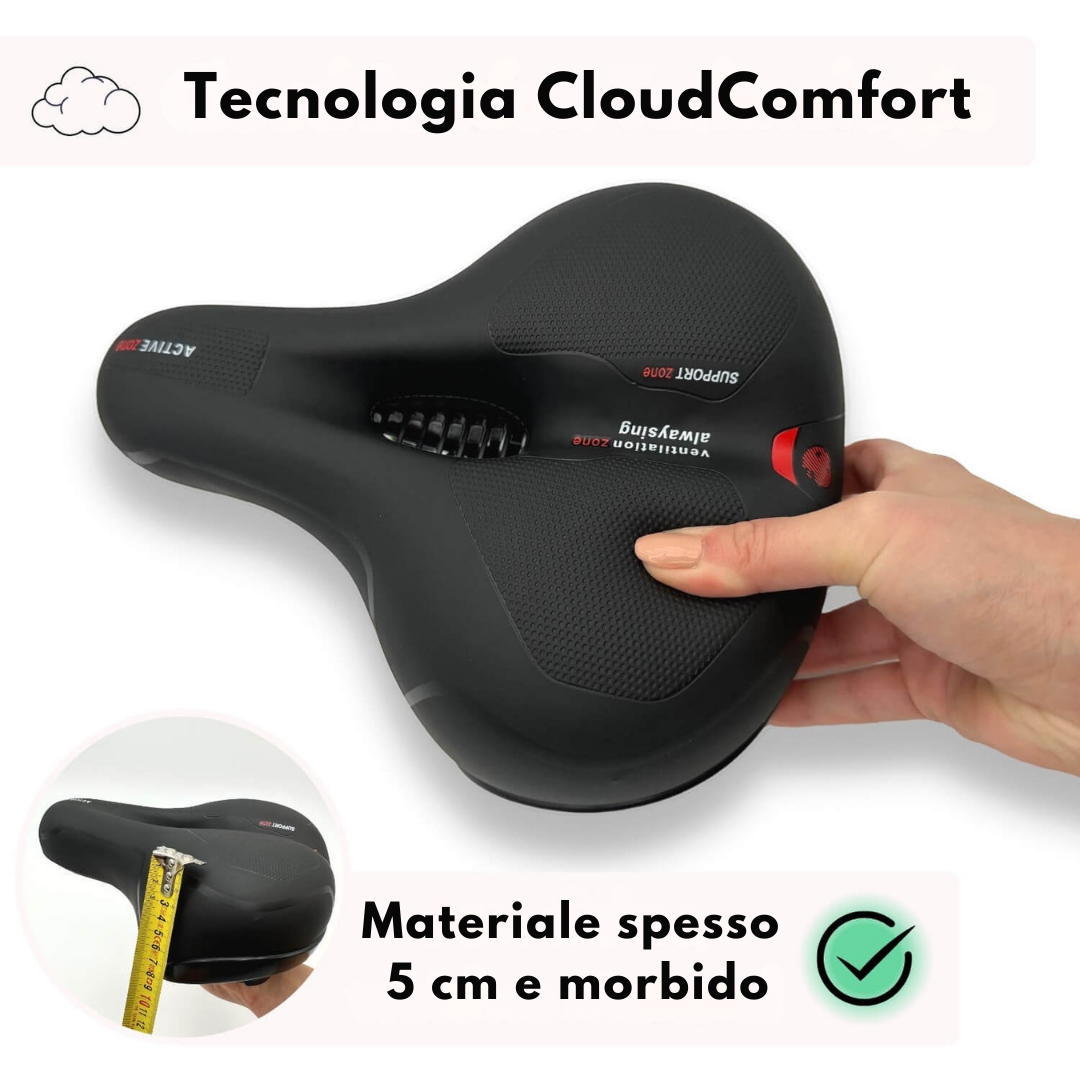 CloudComfort Pro – Sella da Bici Morbida come una Nuvola