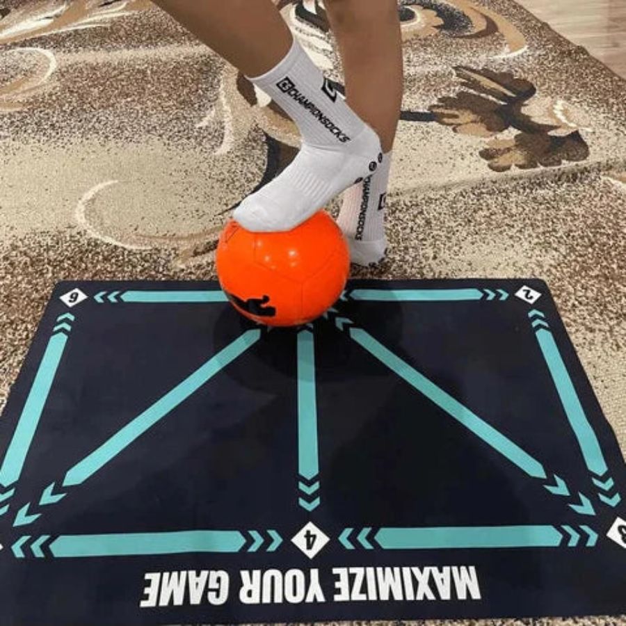 Tappeto di Allenamento Calcio Pro + Programma Video | Migliora Dribbling, Coordinazione e Controllo