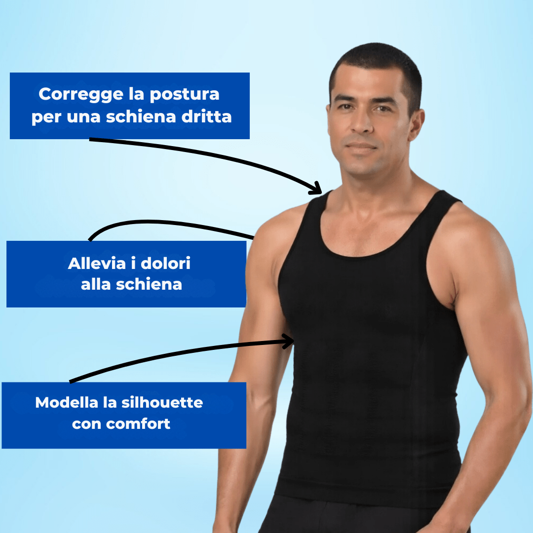 Canotta Correttiva e Snellente Posturale - Unisex | Rassivo