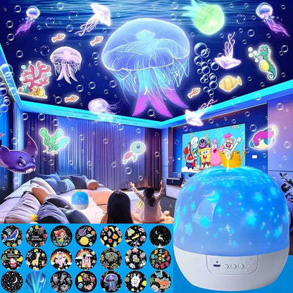 Luce Notturna & Proiettore 2-in-1 per Bambini