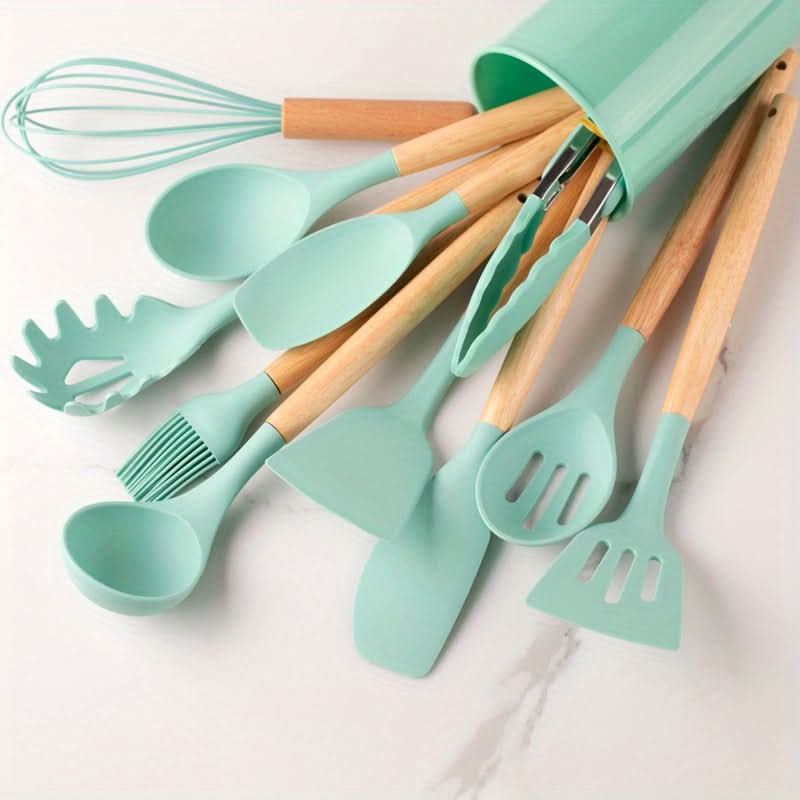 Set di utensili da cucina in silicone - resistenti al calore e alla moda per ogni cucina