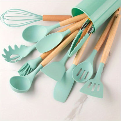 Set di utensili da cucina in silicone - resistenti al calore e alla moda per ogni cucina